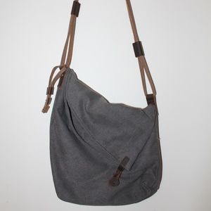 Canvas Asymmetrical Crossbody Bag